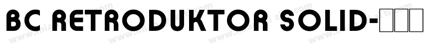 BC Retroduktor SOLID字体转换
